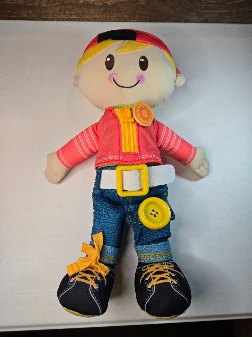 Playskool Dressy Kids Doll Blonde Hair Learning Teaching Activity Plush Doll